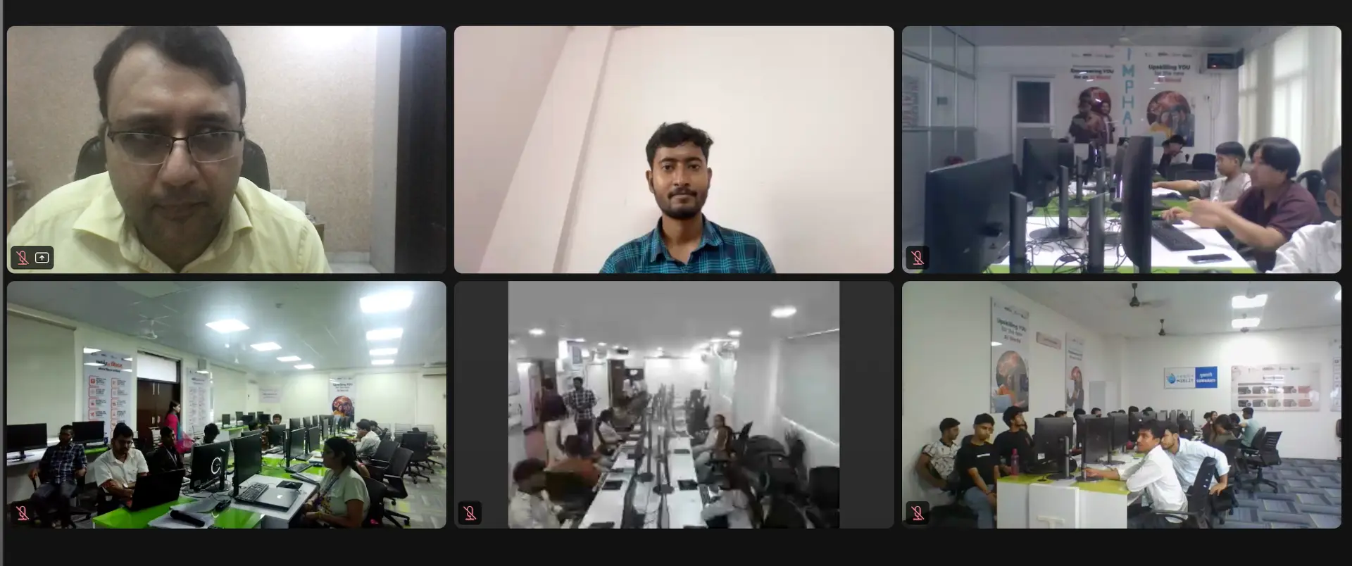 Workshop session with participants across NIELIT centers